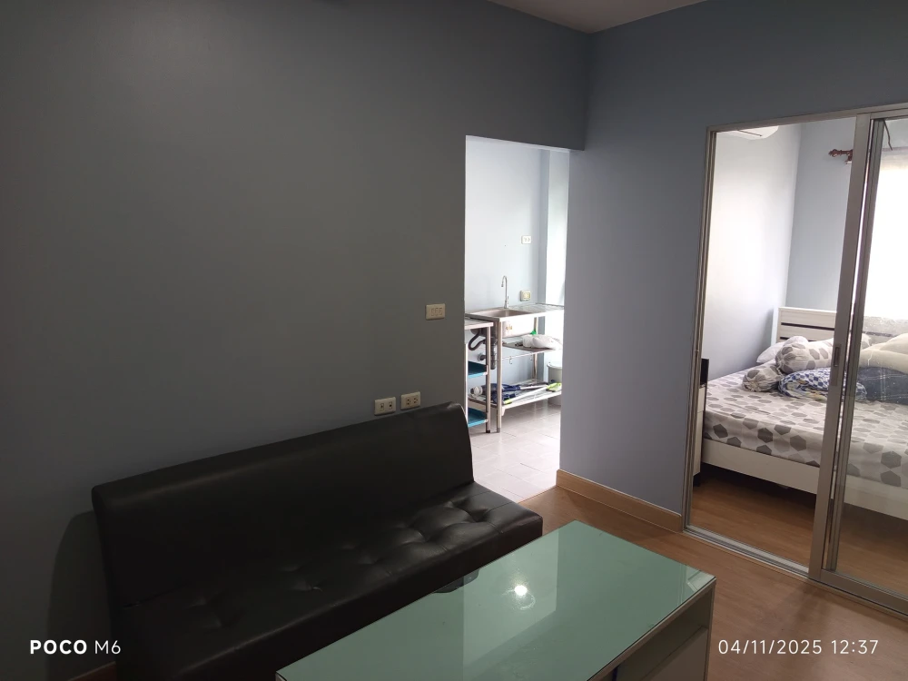 ให้เช่า The KITH Sukhumvit 113 ห้องพร้อมอยู่ เฟอร์พร้อม ชั้นไม่สูง ราคาสบายกระเป๋า จองเลย