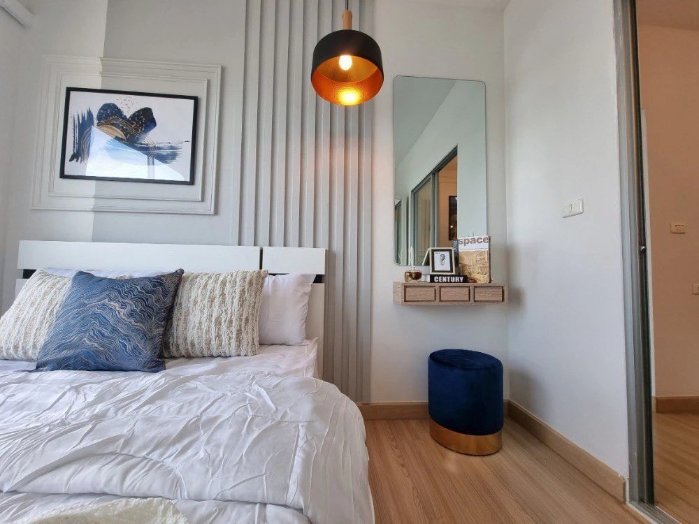 ให้เช่า The KITH Sukhumvit 113 ห้องพร้อมอยู่ เฟอร์พร้อม ชั้นไม่สูง ราคาสบายกระเป๋า จองเลย