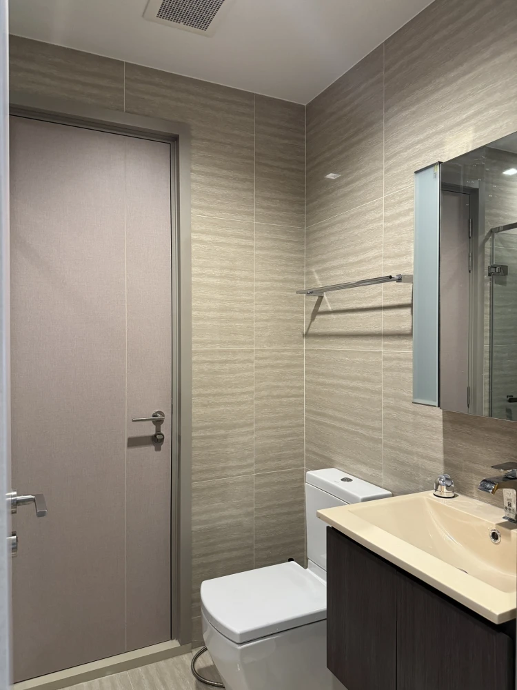 ให้เช่า The Line Asoke Ratchada ห้องกว้างพื้นที่ใช้สอยเยอะ เฟอร์ครบครัน หิ้วกระเป๋าเข้าอยู่ได้เลยจ้า