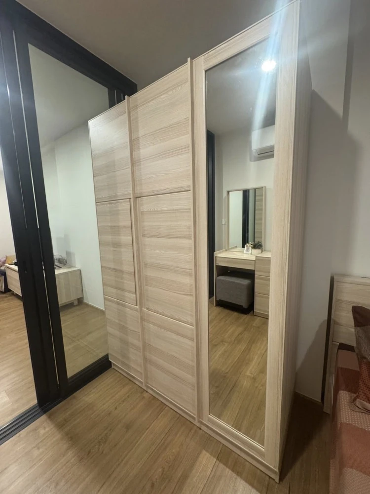 ให้เช่า The Line Vibe ห้องน่าอยู่ ชั้น 9 เฟอร์นิเจอร์ครบครัน ตกแต่งคุมโทน ดีแบบนี้จะรออะไร