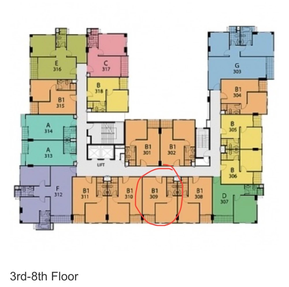 ให้เช่า The Link Condominium Sukhumvit 64  ห้องพร้อมอยู่ ห้องกว้้างอยู่สบาย หิ้วกระเป๋าใบเดียวมาได้เลย++