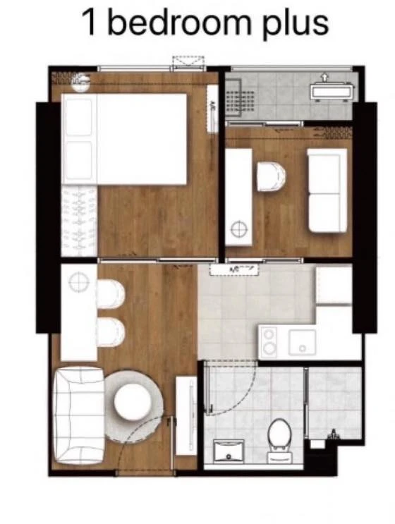 ให้เช่า The Livin รามคำแหง แบบ 1 ห้องนอน Plus เฟอร์นิเจอร์คุณภาพจาก Index และ HomePro พร้อมเข้าอยู่