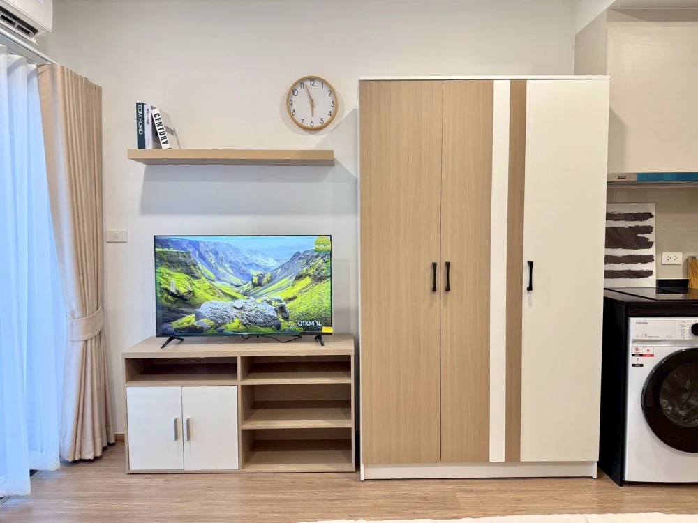 ให้เช่า The Livin Phetkaseam แต่งครบสวยสไตล์มินิมอล ครบจบที่นี่ ลากกระเป๋าเข้าอยู่ได้เลย มาจองด่วนๆ