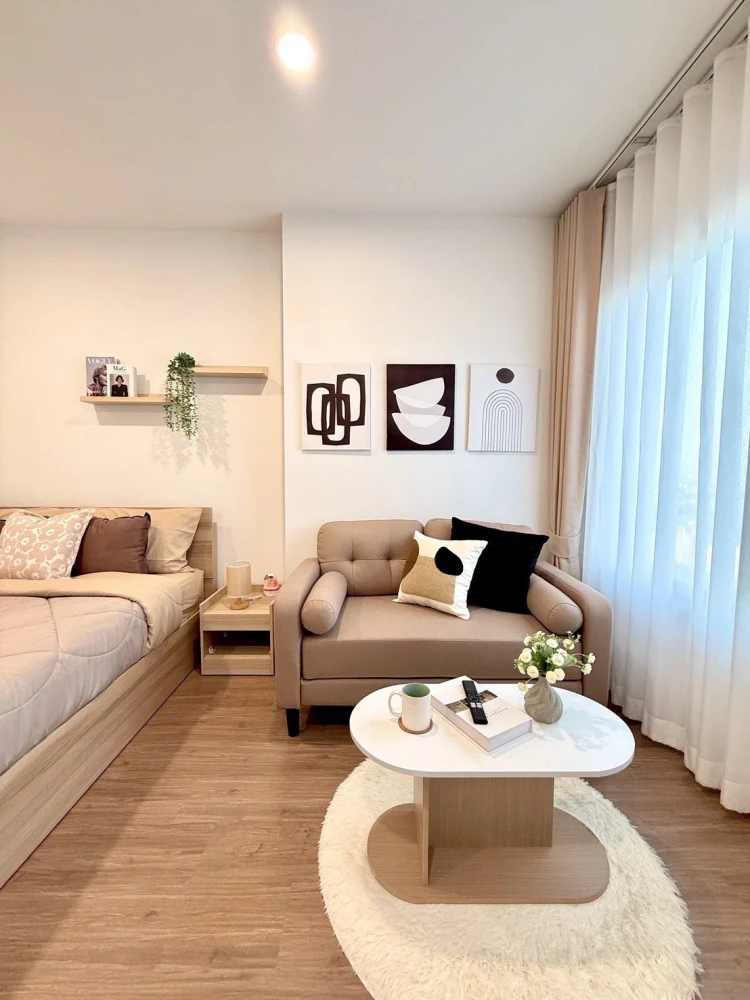 ให้เช่า The Livin Phetkaseam แต่งครบสวยสไตล์มินิมอล ครบจบที่นี่ ลากกระเป๋าเข้าอยู่ได้เลย มาจองด่วนๆ