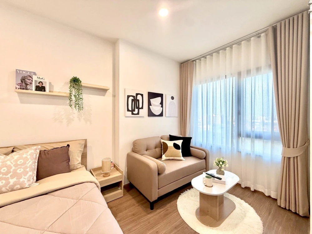 ให้เช่า The Livin Phetkaseam แต่งครบสวยสไตล์มินิมอล ครบจบที่นี่ ลากกระเป๋าเข้าอยู่ได้เลย มาจองด่วนๆ