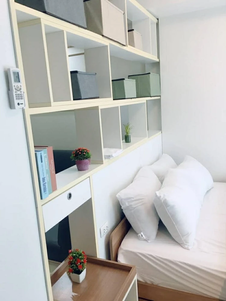 ให้เช่า The Log 3 Sukhumvit 101/1 ห้องพร้อมอยู่ เฟอร์ เครื่องใช้ไฟฟ้าครบ มาแต่ตัวเข้าอยู่ได้เลย