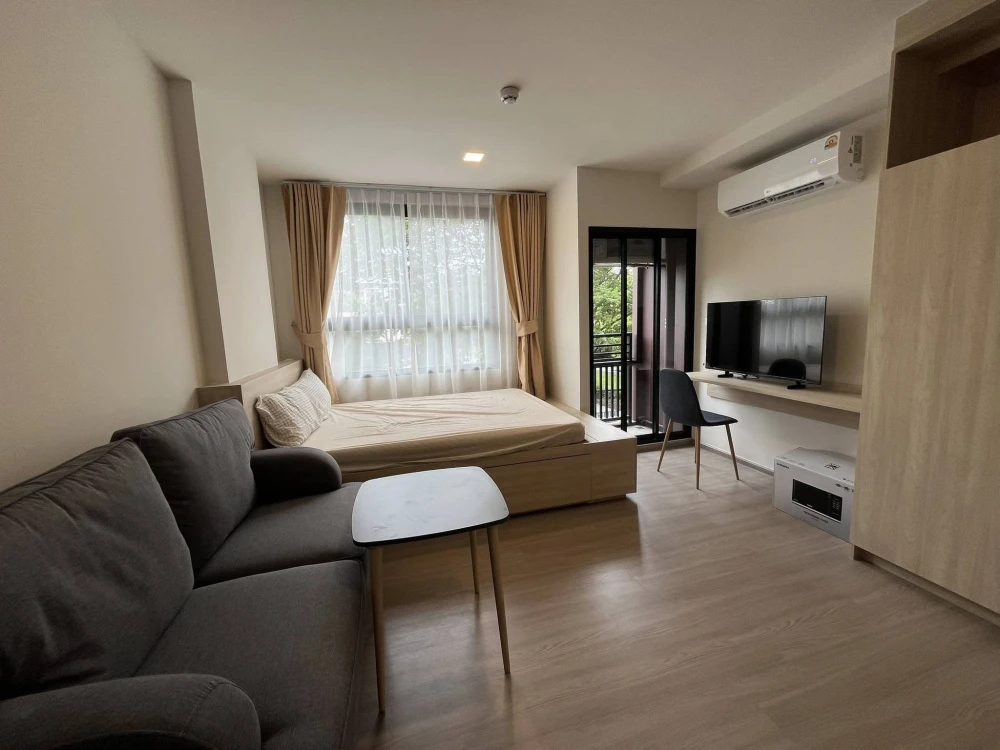 ให้เช่า THE MUVE Sukhumvit 107 ห้องมุมคนไม่พลุกพล่าน ทำเลดี มาพร้อมเฟอร์ครบครัน ดีแบบนี้ห้ามพลาด