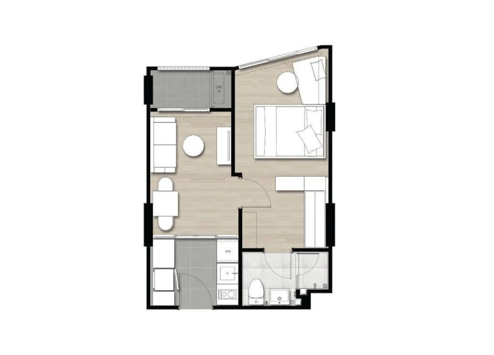 ให้เช่า The Nest Sukhumvit 71 ห้อง One Bed ออกแบบตกแต่ง ทั้งห้อง ใช้ของคุณภาพมากๆ รีบจองเลย