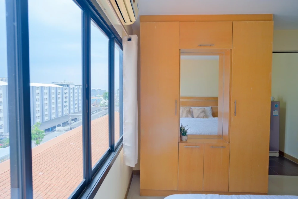 ให้เช่า The North Park Condominium ห้องสตูดิโอ ชั้น 7 เฟอร์นิเจอร์ครบครัน หิ้วกระเป๋าเข้าอยู่ได้เลยจ้า