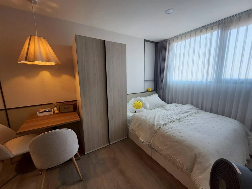 ให้เช่า The Origin สุขุมวิท–แพรกษา ห้อง Studio ชั้น 15 ได้วิวสูง เฟอร์ เครื่องใช้ไฟฟ้าครบ รีบมาจองได้แล้ว