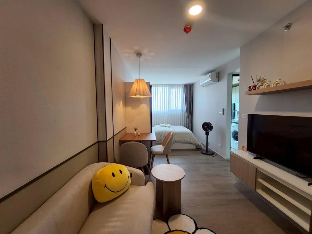 ให้เช่า The Origin สุขุมวิท–แพรกษา ห้อง Studio ชั้น 15 ได้วิวสูง เฟอร์ เครื่องใช้ไฟฟ้าครบ รีบมาจองได้แล้ว