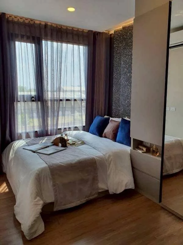 ให้เช่า The Origin Ram 209 interchange ห้องน่าอยู่ Funiture ครบครัน ลากกระเป๋าเข้าอยู่ได้เลย อย่าพลาด