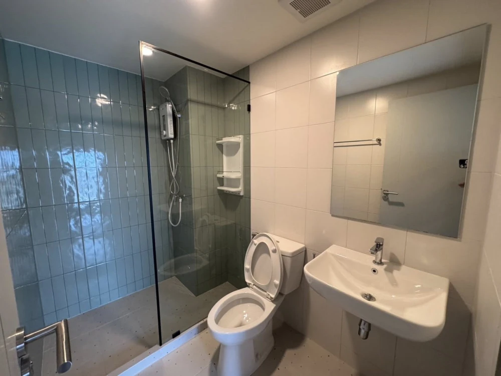 ให้เช่า The Origin Sukhumvit - Praksa ห้องน่าอยู่ ชั้น 12 มาพร้อมเฟอร์นิเจอร์ครบครัน หิ้วกระเป๋าเข้าอยู่ได้เลยจ้า