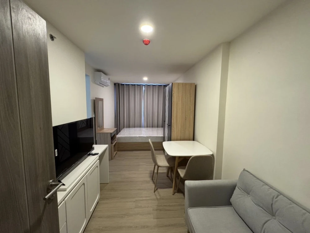 ให้เช่า The Origin Sukhumvit - Praksa ห้องน่าอยู่ ชั้น 12 มาพร้อมเฟอร์นิเจอร์ครบครัน หิ้วกระเป๋าเข้าอยู่ได้เลยจ้า