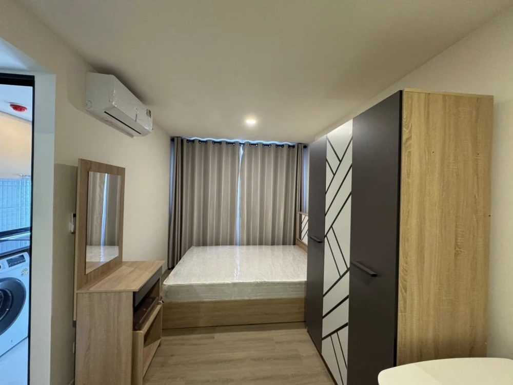 ให้เช่า The Origin Sukhumvit - Praksa ห้องน่าอยู่ ชั้น 12 มาพร้อมเฟอร์นิเจอร์ครบครัน หิ้วกระเป๋าเข้าอยู่ได้เลยจ้า