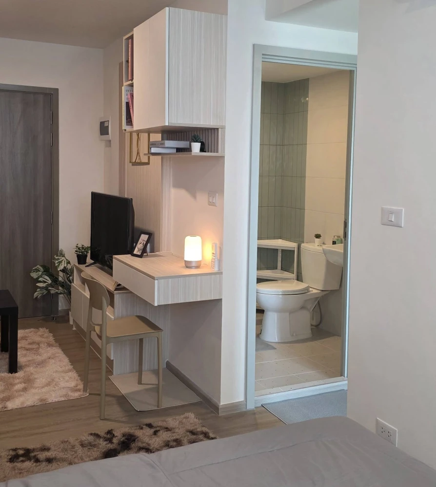 ให้เช่า The Origin Sukhumvit - Praksa ห้องมุมให้ความเป็นส่วนตัว แต่งสวยคุมโทน วิวสวย จองเลย