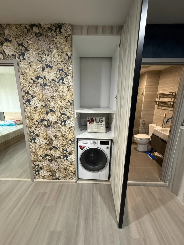 ให้เช่า The Parkland Charan–Pinklao  ห้องกว้าง จัดสรรพื้นที่ดี มี Built-in และพื้นที่เก็บของครบ 2 ห้องนอนแยกเป็นสัดส่วน