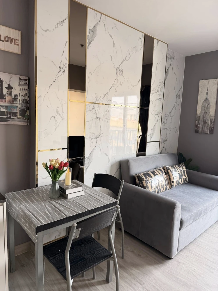 ให้เช่า The Parkland Ratchada-Wongsawang ห้องแต่งสวย บิ้วอินผนังลายหินอ่อนอย่างดี จองเลย