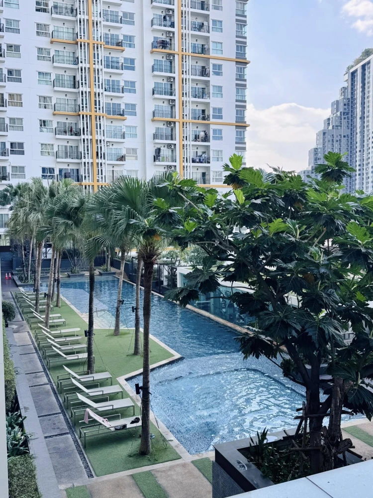 ให้เช่า The Parkland Taksin-Thapra ห้องพร้อมอยู่ เฟอร์ + เครื่องใช้ไฟฟ้าครบครัน จองเลย