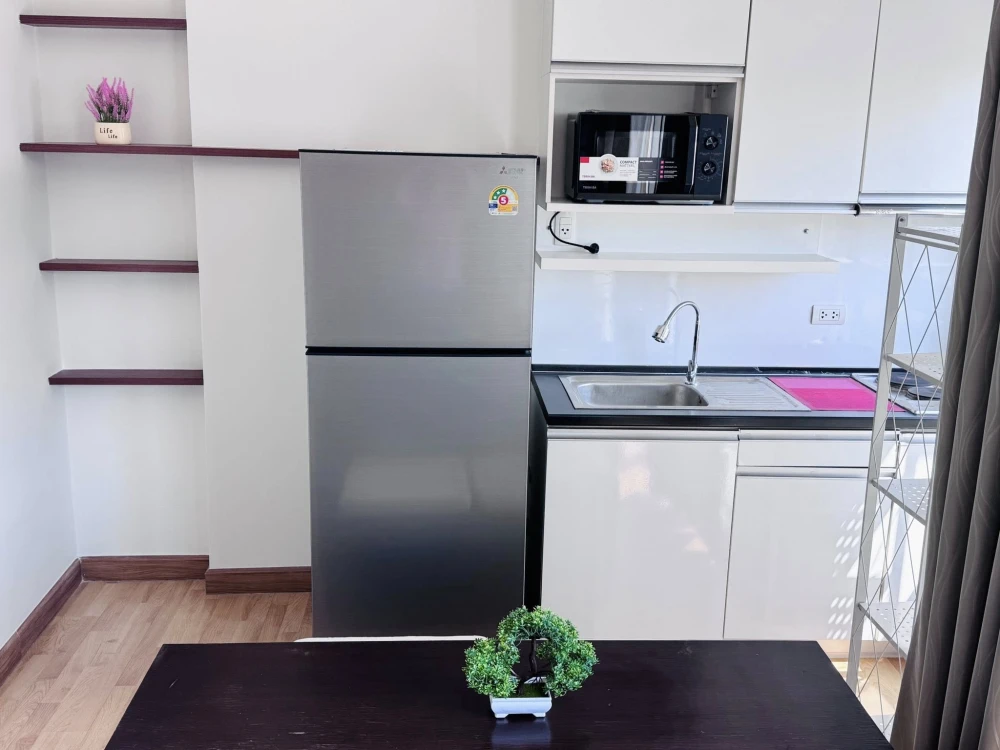 ให้เช่า The Parkland Taksin-Thapra ห้องพร้อมอยู่ เฟอร์ + เครื่องใช้ไฟฟ้าครบครัน จองเลย