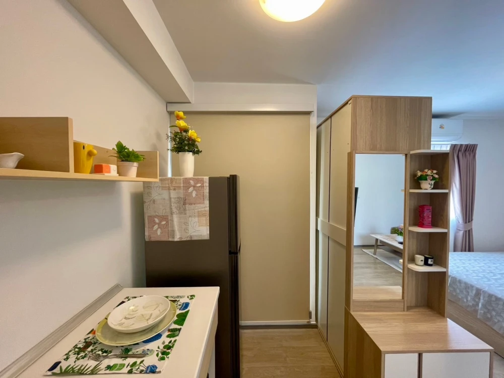 ให้เช่า The point Condo Rangsit Khong 6 ห้องทิศเหนือทำเลดี ตกแต่งสไตล์มินิมอล เฟอร์ครบ จองด่วน