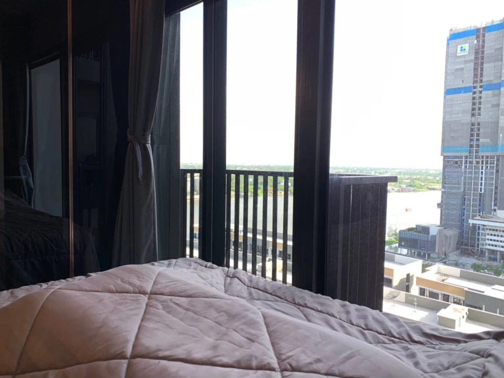 ให้เช่า The Politan Rive 1 ห้องนอน 1 ห้องน้ำ เฟอร์ครบครัน วิวแม่น้ำเจ้าพระยาสวย จองเลย