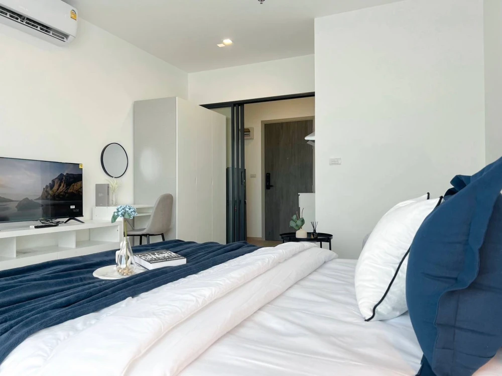 ให้เช่า The Rich Rama 9-Srinakarin ห้องแต่งสวยคุมโทน เฟอร์ครบครัน ทำเลดี จองด่วน