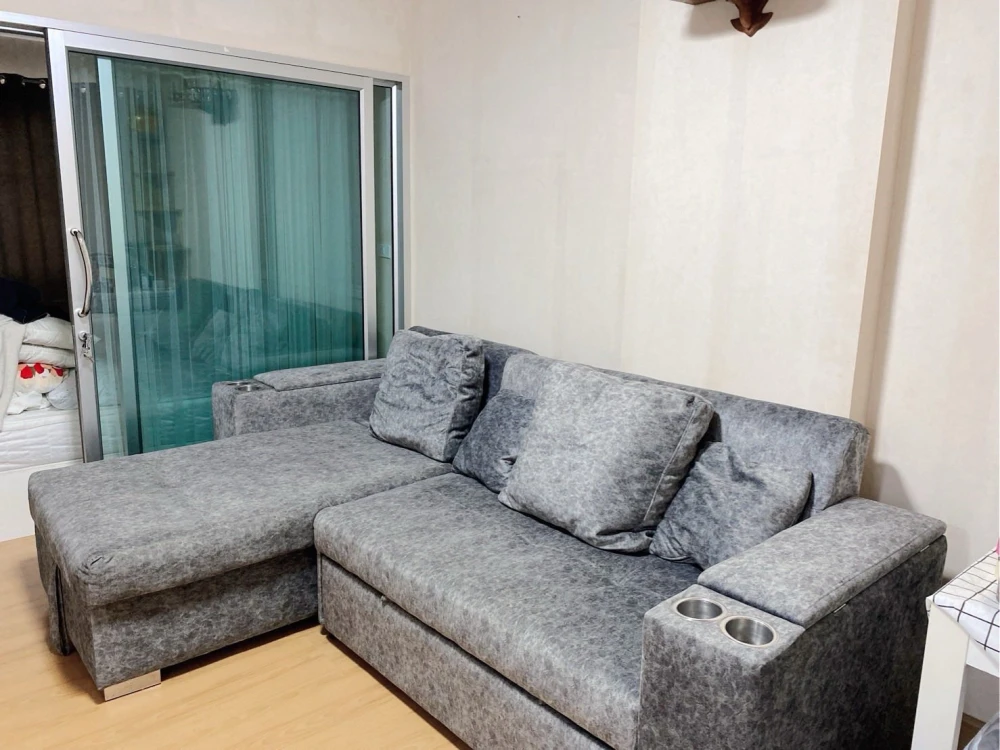 ให้เช่า The Rise B 1 ห้องนอน 1 ห้องน้ำ ชั้น 5 เฟอร์นิเจอร์ครบครัน หิ้วกระเป๋าเข้าอยู่ได้เลยจ้า