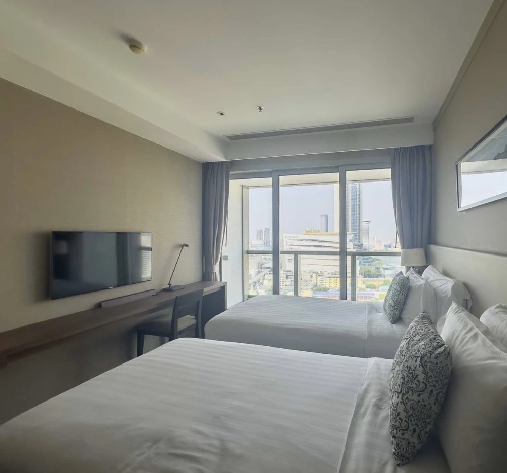 ให้เช่า The River 1 ห้องนอน 1 ห้องน้ำ พื้นที่ใช้สอยเยอะ เฟอร์ครบครัน วิวสวย จองเลย