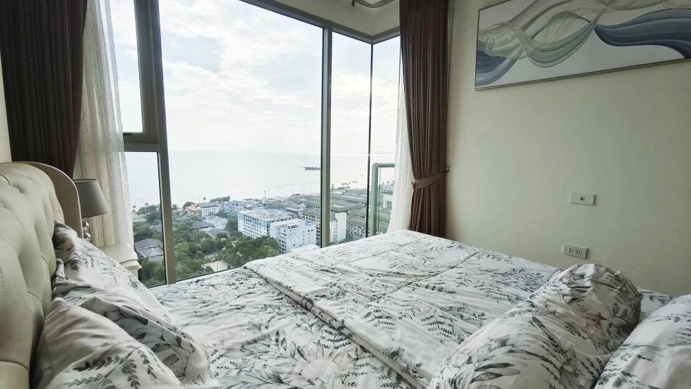ให้เช่า The Riviera Jomtien Pattaya 1 ห้องนอน 1 ห้องน้ำ เฟอร์ครบ วิวทะลสวย จองเลย