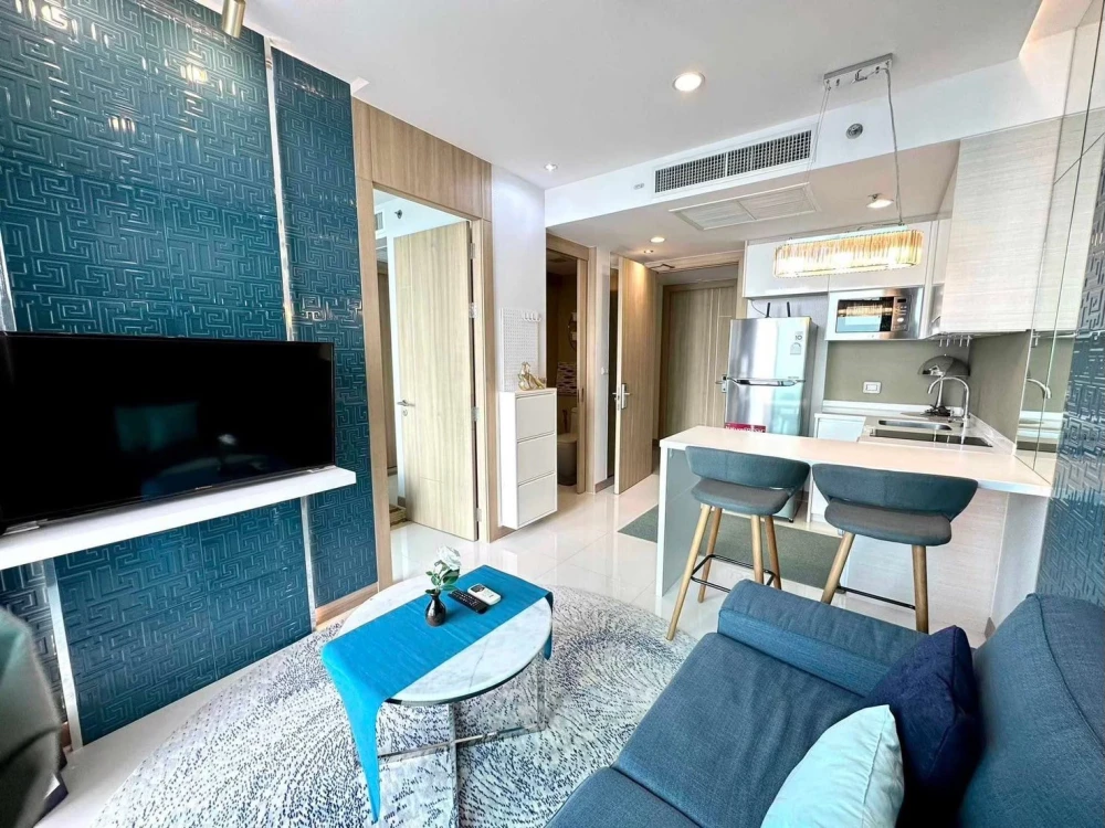 ให้เช่า The Riviera Wong Amat Beach ห้องน่าอยู่ แต่งสวยสุดปัง บิ้วอินสุดเลิศ มองเห็นวิวทะเล จองเลย