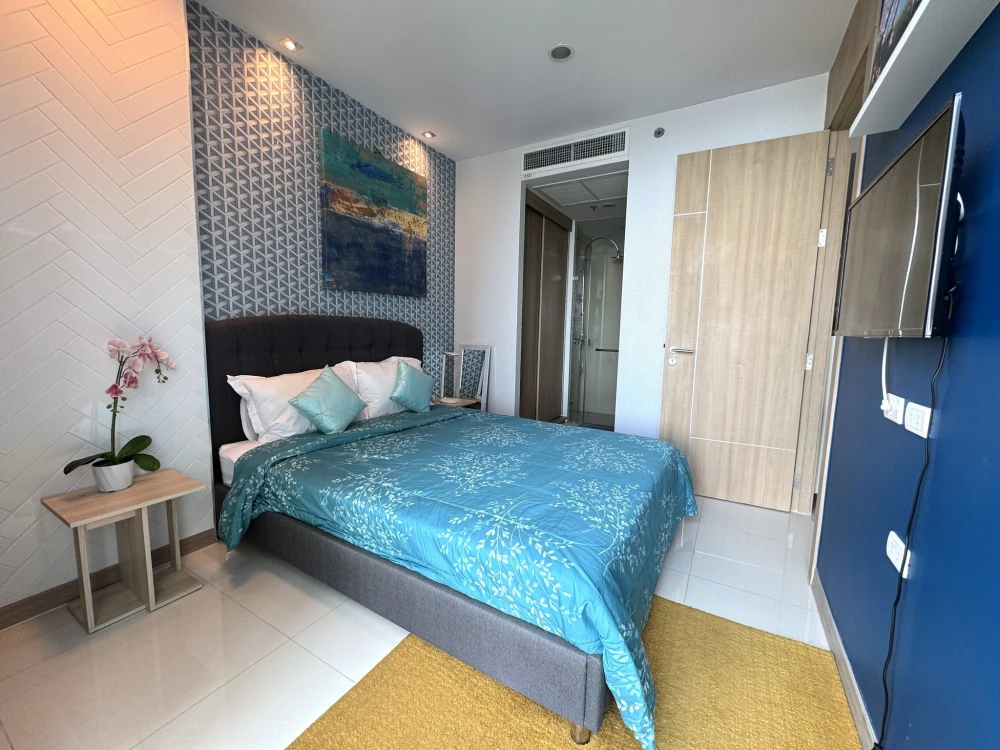 ให้เช่า The Riviera Wong Amat Beach ห้องน่าอยู่ แต่งสวยสุดปัง บิ้วอินสุดเลิศ มองเห็นวิวทะเล จองเลย