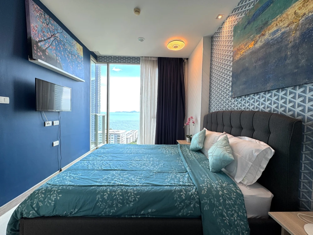 ให้เช่า The Riviera Wong Amat Beach ห้องน่าอยู่ แต่งสวยสุดปัง บิ้วอินสุดเลิศ มองเห็นวิวทะเล จองเลย