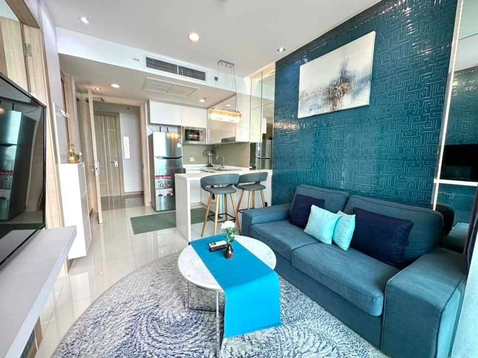 ให้เช่า The Riviera Wong Amat Beach ห้องน่าอยู่ แต่งสวยสุดปัง บิ้วอินสุดเลิศ มองเห็นวิวทะเล จองเลย