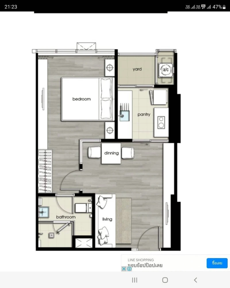 ให้เช่า The Room Rama 4 ห้องกว้างพื้นที่ใช้สอยเยอะ มาพร้อมสิ่งอำนวยความสะดวกครบครัน วิวโล่ง ไม่บล็อค จองเลย