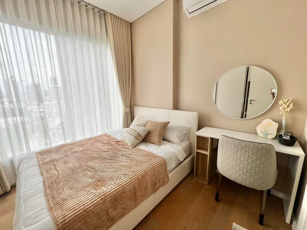 ให้เช่า The Saint Residences ชั้น 12a อาคาร C พร้อมเครื่องนอนที่นอนนุ่มแน่นอย่างดี รุ่น premium นอนไม่ปวดหลัง