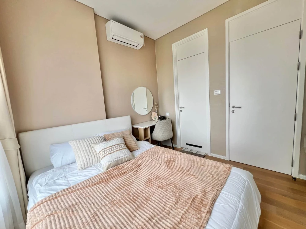 ให้เช่า The Saint Residences ชั้น 12a อาคาร C พร้อมเครื่องนอนที่นอนนุ่มแน่นอย่างดี รุ่น premium นอนไม่ปวดหลัง