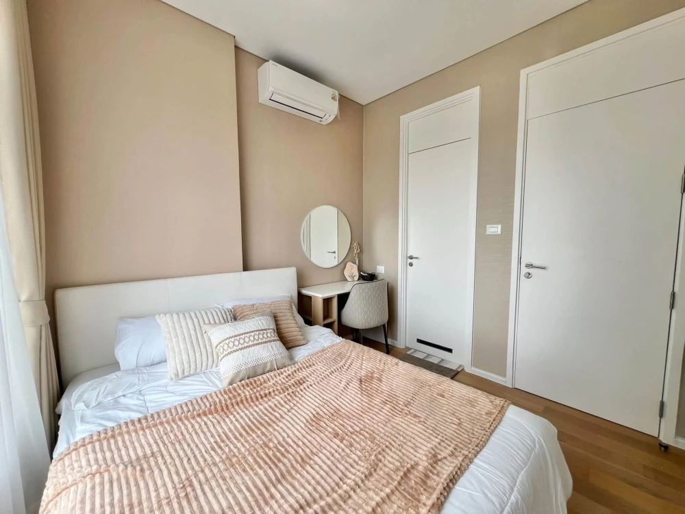 ให้เช่า The Saint Residences ชั้น 12a อาคาร C พร้อมเครื่องนอนที่นอนนุ่มแน่นอย่างดี รุ่น premium นอนไม่ปวดหลัง
