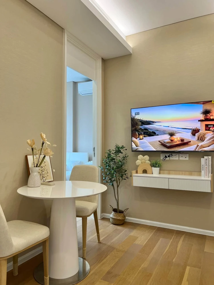 ให้เช่า The Saint Residences ชั้น 12a อาคาร C พร้อมเครื่องนอนที่นอนนุ่มแน่นอย่างดี รุ่น premium นอนไม่ปวดหลัง