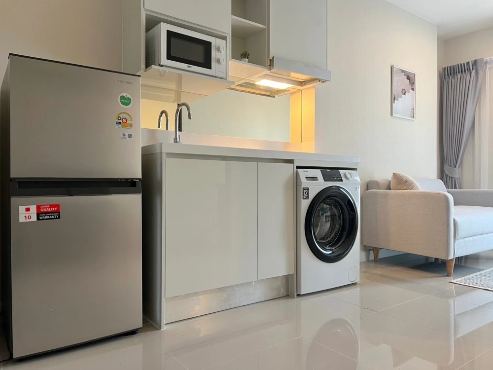 ให้เช่า The Sky Sukhumvit ห้องแต่งสวยคุมโทน เฟอร์นิเจอร์ครบครัน หิ้วกระเป๋าเข้าอยู่ได้เลยจ้า