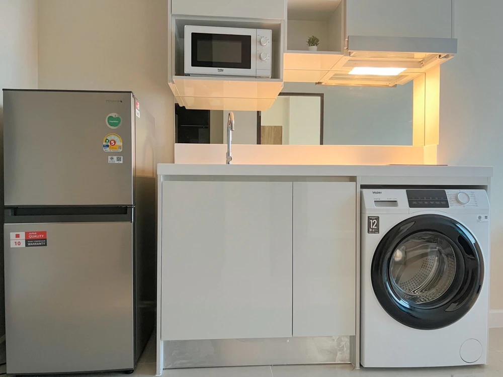 ให้เช่า The Sky Sukhumvit ห้องแต่งสวยคุมโทน เฟอร์นิเจอร์ครบครัน หิ้วกระเป๋าเข้าอยู่ได้เลยจ้า