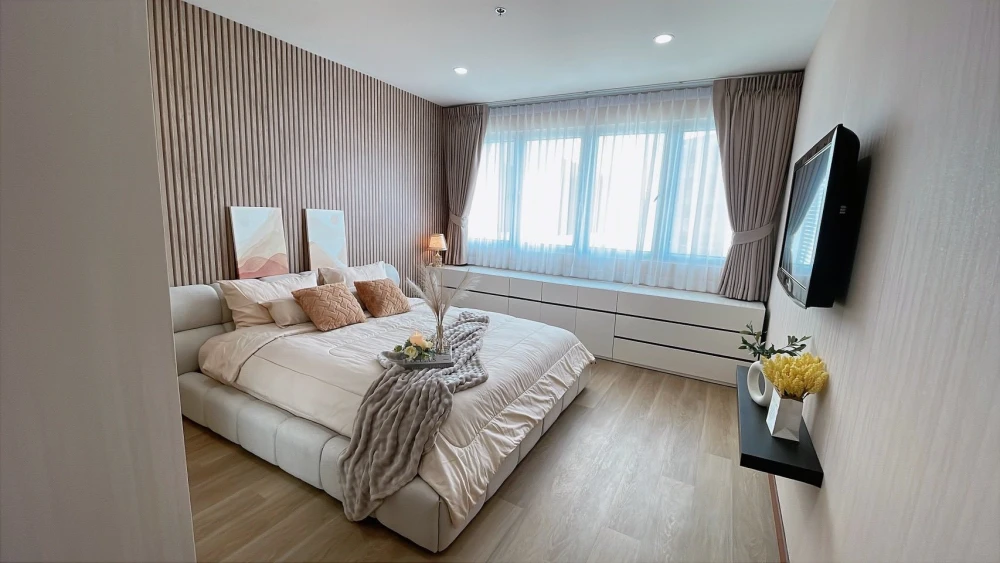 ให้เช่า The Star Estate@Narathiwas ห้องแต่งสวยคุมโทนสุดปัง ติดวอลเปเปอร์อย่างดี รีบจองด่วนๆ