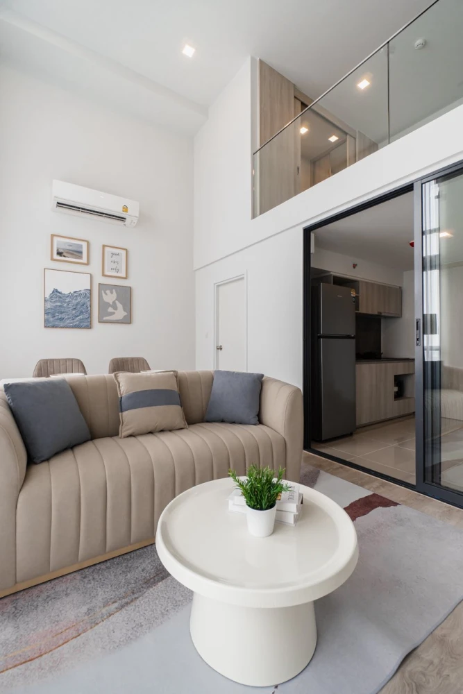 ให้เช่า THE TREE Pattanakarn - Ekkamai ห้องแต่งสวยคุมโทน มาพร้อมเฟอร์ครบครัน จองเลย