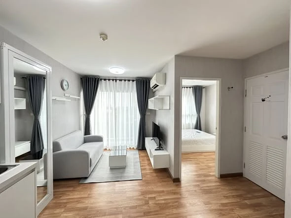 ให้เช่า The Trust Condo Nakornpathom 1 ห้องนอน 1 ห้องน้ำ เฟอร์ครบ หิ้วกระเป๋าเข้าอยู่ได้เลยจ้า