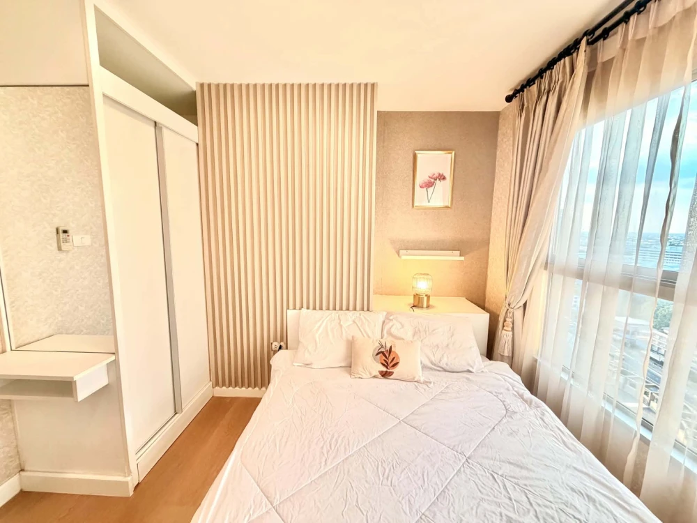 ให้เช่า The Trust Condo Ngamwongwan ชั้น 22 ห้องมุม แต่งครบ ห้องสวย จองเลย