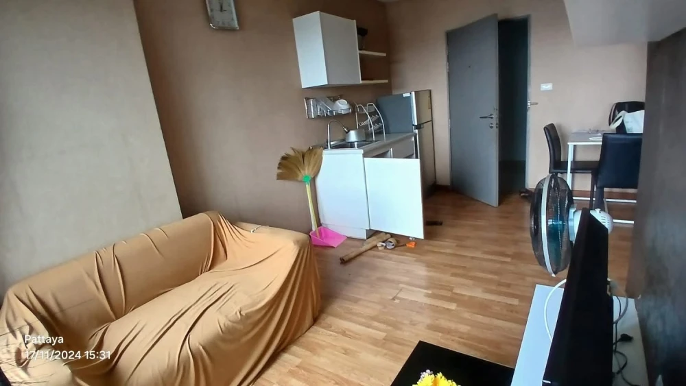 ให้เช่า The Trust Condo South Pattaya ชั้น 7 วิวเมืองฝั่งสัตหีบ แต่งครบ น่าอยู่ จองเลย