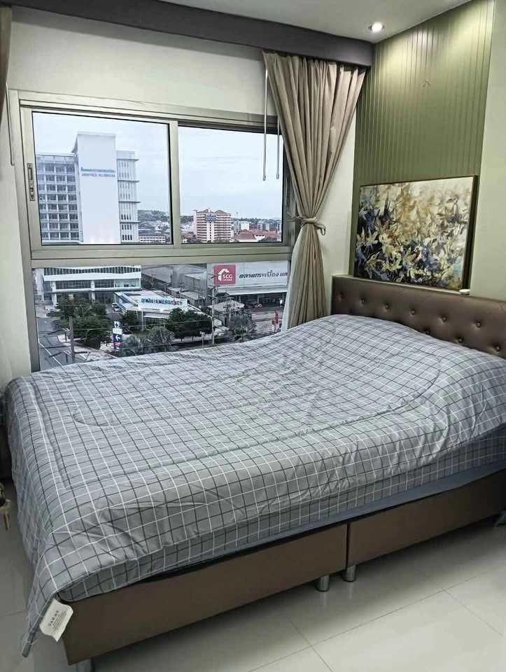 ให้เช่า The Trust Condo South Pattaya ห้องน่าอยู่ เฟอร์นิเจอร์ครบครัน วิวเมืองสวย ไม่บล็อค จองเลย