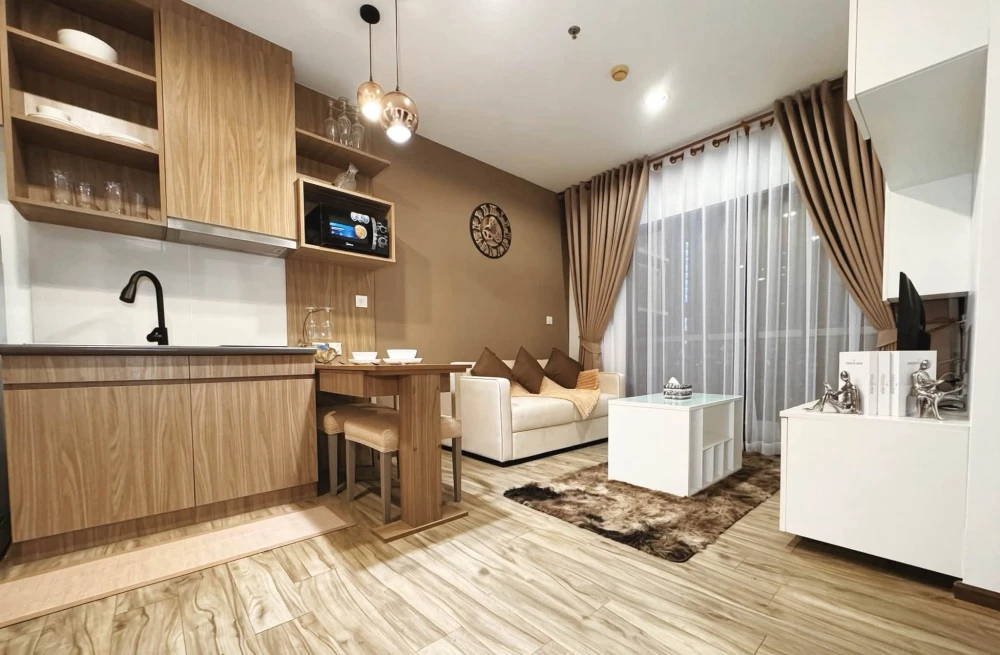ให้เช่า Tree Tops Pattaya 1 ห้องนอน 1 ห้องน้ำ ตกแต่งคุมโทน ในทำเลดี วิวเมืองสวย จองเลย