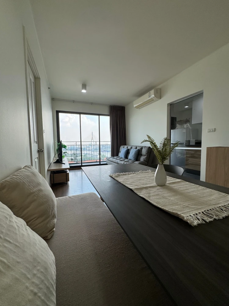 ให้เช่า U Delight Residence Riverfront Rama 3 ชั้น 18 ห้องมุม แต่งครบ น่าอยู่ จองเลย