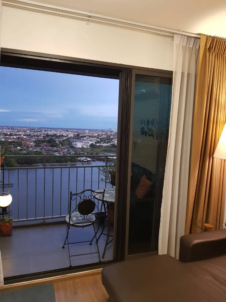 ให้เช่า U Delight Residence Riverfront Rama 3  ชั้น 24  วิวแม่น้ำ แต่งครบ น่าอยู่ สนใจจองเลย